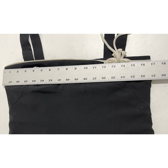 Ann Taylor LOFT Midi Tiered Dress 6 Black Layered Hem Sleeveless Prom HOCO Y2K - Picture 5 of 7